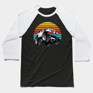 Vintage Jeep Lover Baseball T-Shirt